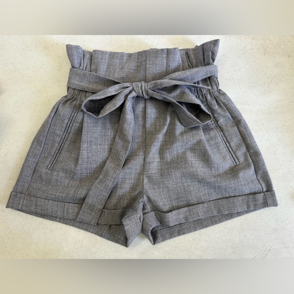 Charlotte Russe High Waist Gray Shorts - Picture 1 of 6